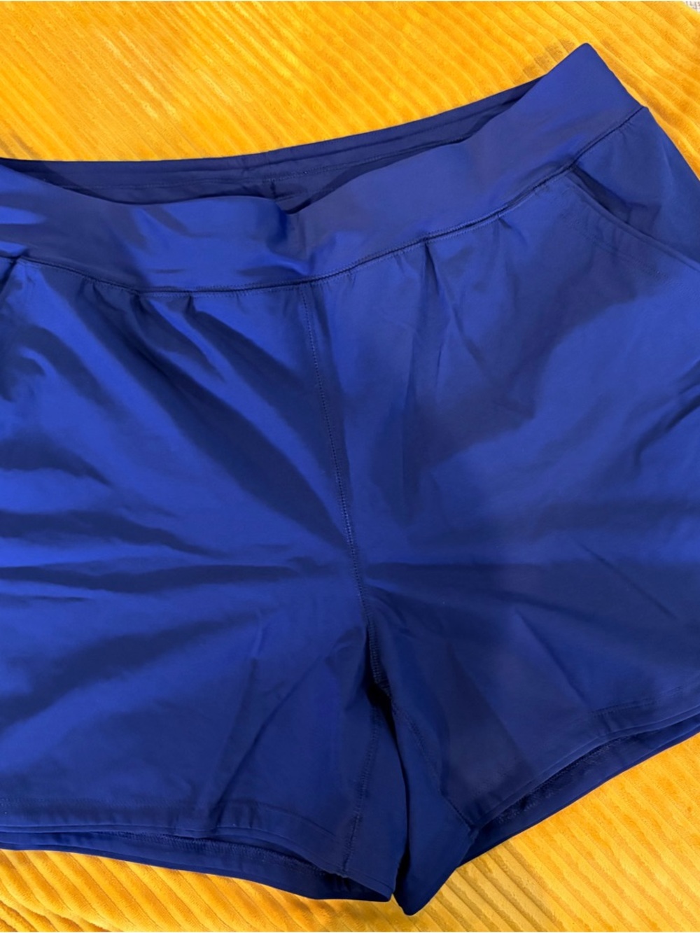 Lands' End Women's Swim/Athletic Shorts - Royal Blue
